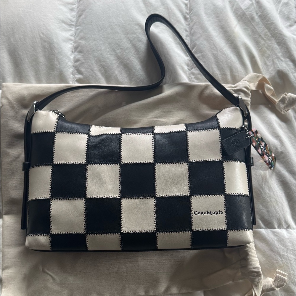 Brand new Coachtopia Alter Ego bag, Black & white checkerd colorway